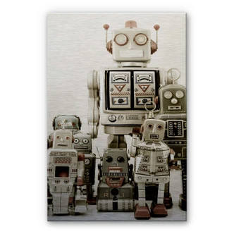 Alu-Dibond Bild Versammlung der Roboter Alu-Dibond Bild Versammlung der Roboter
