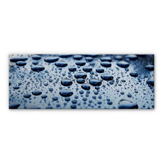 Alu-Dibond Bild Waterdrops - Panorama 