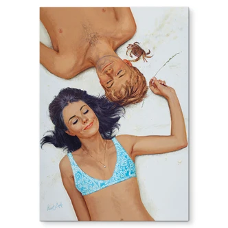 Wandbild Eine kitzlige Angelegenheit (1970) - Alu-Dibond - Kurt Ard Wandbild Eine kitzlige Angelegenheit (1970) - Alu-Dibond - Kurt Ard