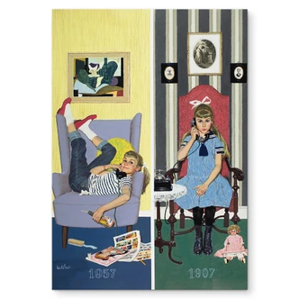 Wandbild Kurt Ard - Heute wie damals (1957) - Alu-Dibond 