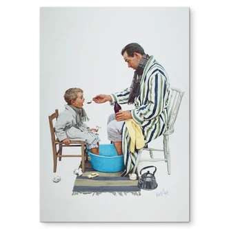 Wandbild Im gleichen Boot (1964) - Alu-Dibond - Kurt Ard Wandbild Im gleichen Boot (1964) - Alu-Dibond - Kurt Ard