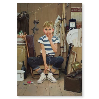 Wandbild Kurt Ard - Die erste und hoffentlich die letzte... (1958) - Alu-Dibond 