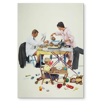 Wandbild Kurt Ard - Hier brennt was an... (1960) - Alu-Dibond Wandbild Kurt Ard - Hier brennt was an... (1960) - Alu-Dibond