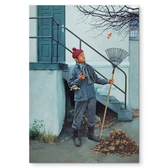 Wandbild Laubfall (1970) - Kurt Ard - Alu-Dibond 