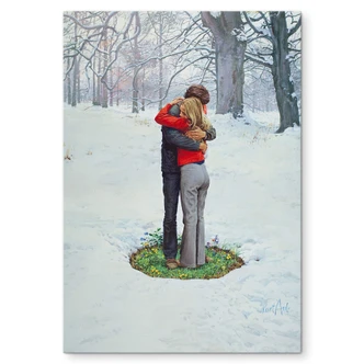 Wandbild Schmelzende Liebe (1972) - Kurt Ard - Alu-Dibond 