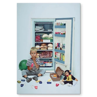 Wandbild Kurt Ard - Zu viel des Guten (1963) - Alu-Dibond Wandbild Kurt Ard - Zu viel des Guten (1963) - Alu-Dibond