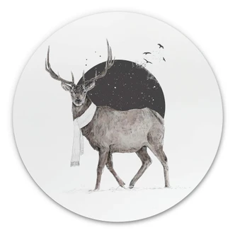 Wandcirkel Solti - Deer Winter Wandcirkel Solti - Deer Winter
