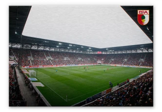 Alu-Dibond Bild FC Augsburg Stadion Innenansicht 