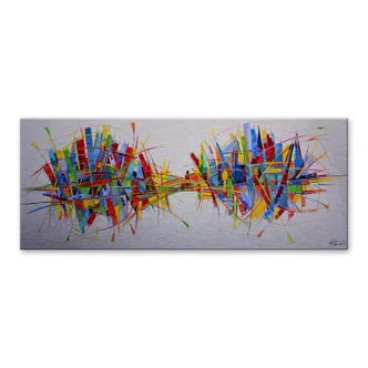 Alu-Dibond mit Silbereffekt Fedrau - Mechanismus - Panorama 