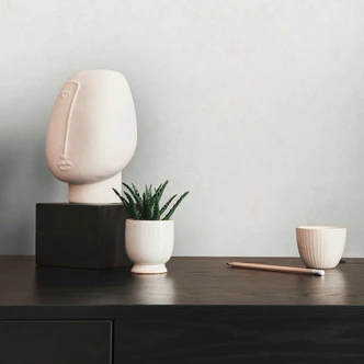 Grå matt - modern non-woven tapet ljusgrå - slät tapet med slät yta 