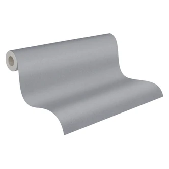 Architects Paper Vliestapete Floral Impression Unitapete einfarbig grau 