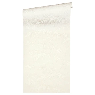 Architects Paper Papier Peint Design Absolutely Chic Floral Creme Or Gris  