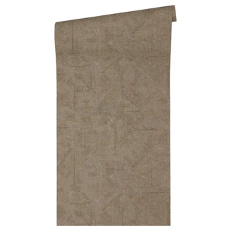 Architects Paper Papier Peint Design Absolutely Chic uni Marron Bronze Gris  