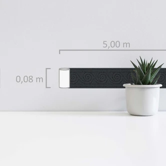 A.S. Création selbstklebende Bordüre Only Borders mit Wellen Muster metallic, schwarz A.S. Création selbstklebende Bordüre Only Borders mit Wellen Muster metallic, schwarz