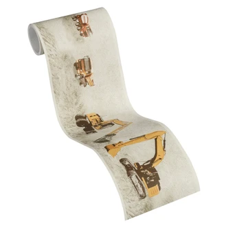 A.S. Création Little Stars Papier peint enfant - Orange, Beige 