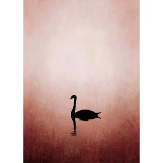 Livingwalls Fotobehang ARTist Kubistika - Swan Lake 