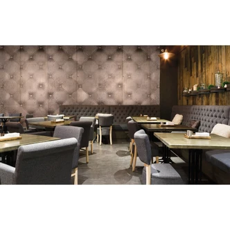 Architects Paper Papier peint photo Atelier 47 Cushion Art marron, beige 