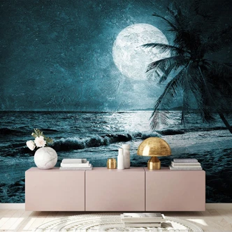 Fototapete Atelier 47 Beach at Night Mond - Architects Paper  