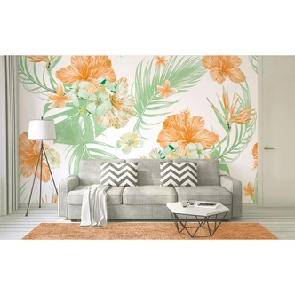 Livingwalls Fototapete Designwalls Tropical Art Blumen 
