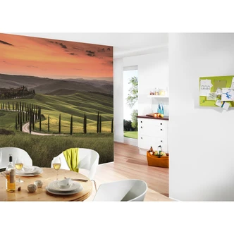 non-woven wallpaper Designwalls in green and orange Tuscany Tuscany landscape non-woven wallpaper Designwalls in green and orange Tuscany Tuscany landscape
