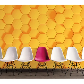 Livingwalls Fototapete Designwalls Honeycomb in 3D Optik 