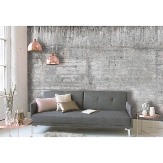 non-woven wallpaper ConcreteWall Modern photo wallpaper Designwalls in grey and brown  