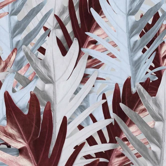 RedPalm palmboom behang in groen rood - vliesbehang Designwalls 2 - 2,55 x 3,5 m 