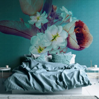 Livingwalls Blumentapete Metropolitan Stories THE WALL Vliestapete floral blau, lila Livingwalls Blumentapete Metropolitan Stories THE WALL Vliestapete floral blau, lila