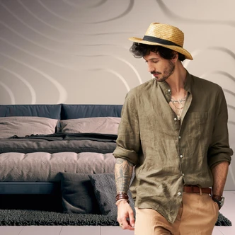 Livingwalls 3D Tapete Metropolitan Stories THE WALL Vliestapete geometrisch beige 