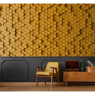 Livingwalls Photo Wallpaper Walls by Patel 2 honeycomb 1 Livingwalls Photo Wallpaper Walls by Patel 2 honeycomb 1