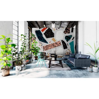 Livingwalls Photo Wallpaper Walls by Patel 2 terrazzo 1 