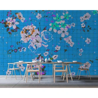 Livingwalls Fototapete Walls by Patel 2 flower plaid 3 