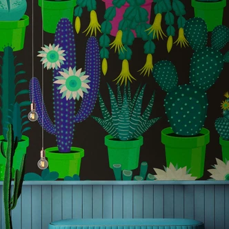 Livingwalls Fototapete Walls by Patel 2 cactus garden 2 