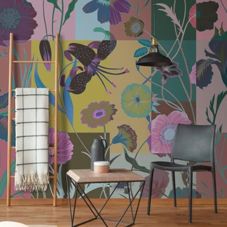 Livingwalls Fotobehang Walls by Patel 2 floral patch 3 