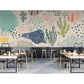 Livingwalls Fototapete Walls by Patel 2 crayon garden 1 