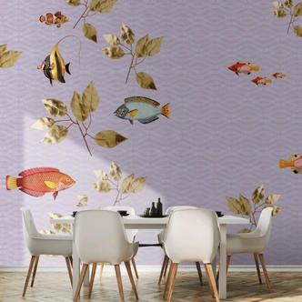 Livingwalls Fotobehang Walls by Patel 2 brilliant fish 2 