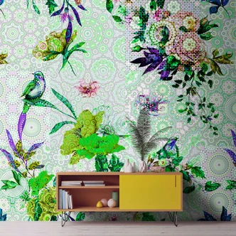 Livingwalls Photo Wallpaper Walls by Patel mosaic garden 1 