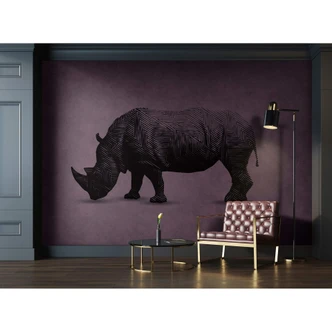 Livingwalls Photo Wallpaper Walls by Patel rhino 2 
