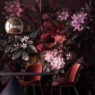 Livingwalls Photo Wallpaper Walls by Patel bouquet noir 1 