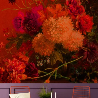 Livingwalls Fototapete Walls by Patel bouquet vibrant 1 