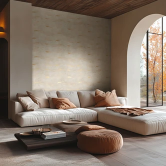 Papier peint dégradé Beige Crème - Abstract Papier peint intissé clair avec structure Papier peint dégradé Beige Crème - Abstract Papier peint intissé clair avec structure