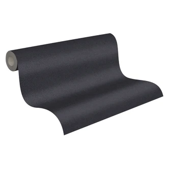 A.S. Création Vliestapete New Elegance Unitapete einfarbig, schwarz 