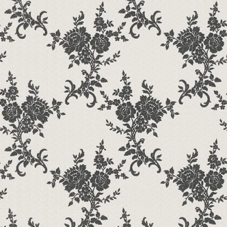 A.S. Création behang Belle Epoque metallic, zwart, wit 