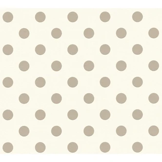 A.S. Création Vliestapete Boys and Girls Kinderzimmertapete gepunktet beige, rosa, weiß 