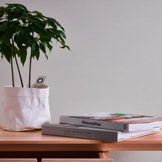 Plain linen-look grey non-woven wallpaper - textured peel & stick wallpaper 