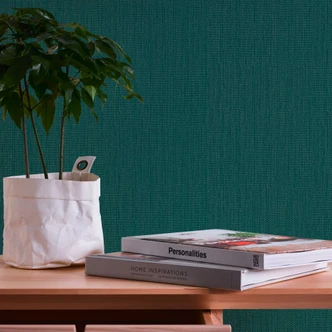 structuurbehang met glittereffect groen - effen structuurbehang - vliesbehang 