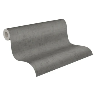 A.S. Création Cuba - Papier peint intissé uni, gris 