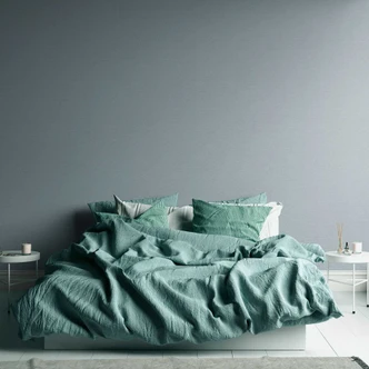 Papier peint uni avec structure tissée horizontale Gris 