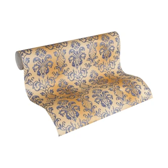 A.S Création Hermitage 10 Papier peint baroque - Bleu, Brun 