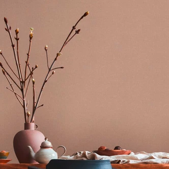 effen behang bruin - vliesbehang textiel structuur - vliesbehang ontwerper 